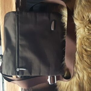 TRAVELON Anti-theft Classic Crossbody Fold Over Brown Travel Bag